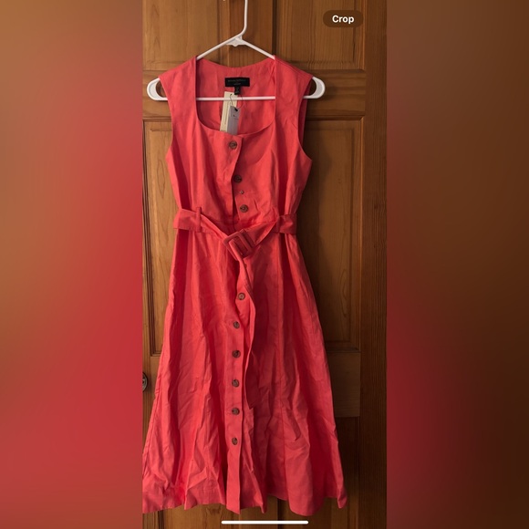 Banana Republic Dresses & Skirts - NWT Banana Republic Coral Linen Dress- Size 4P